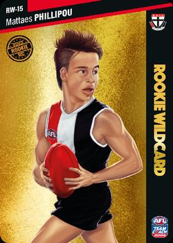 2024 AFL TeamCoach - Rookie Wildcards Gold #RW-15 Mattaes Phillipou Front